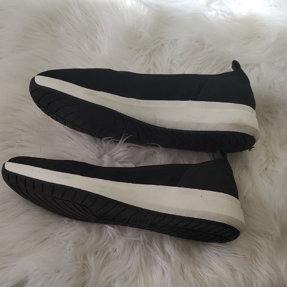Time & Tru Elegant Black Wide Width Slipon  Loafers - Picture 6 of 10